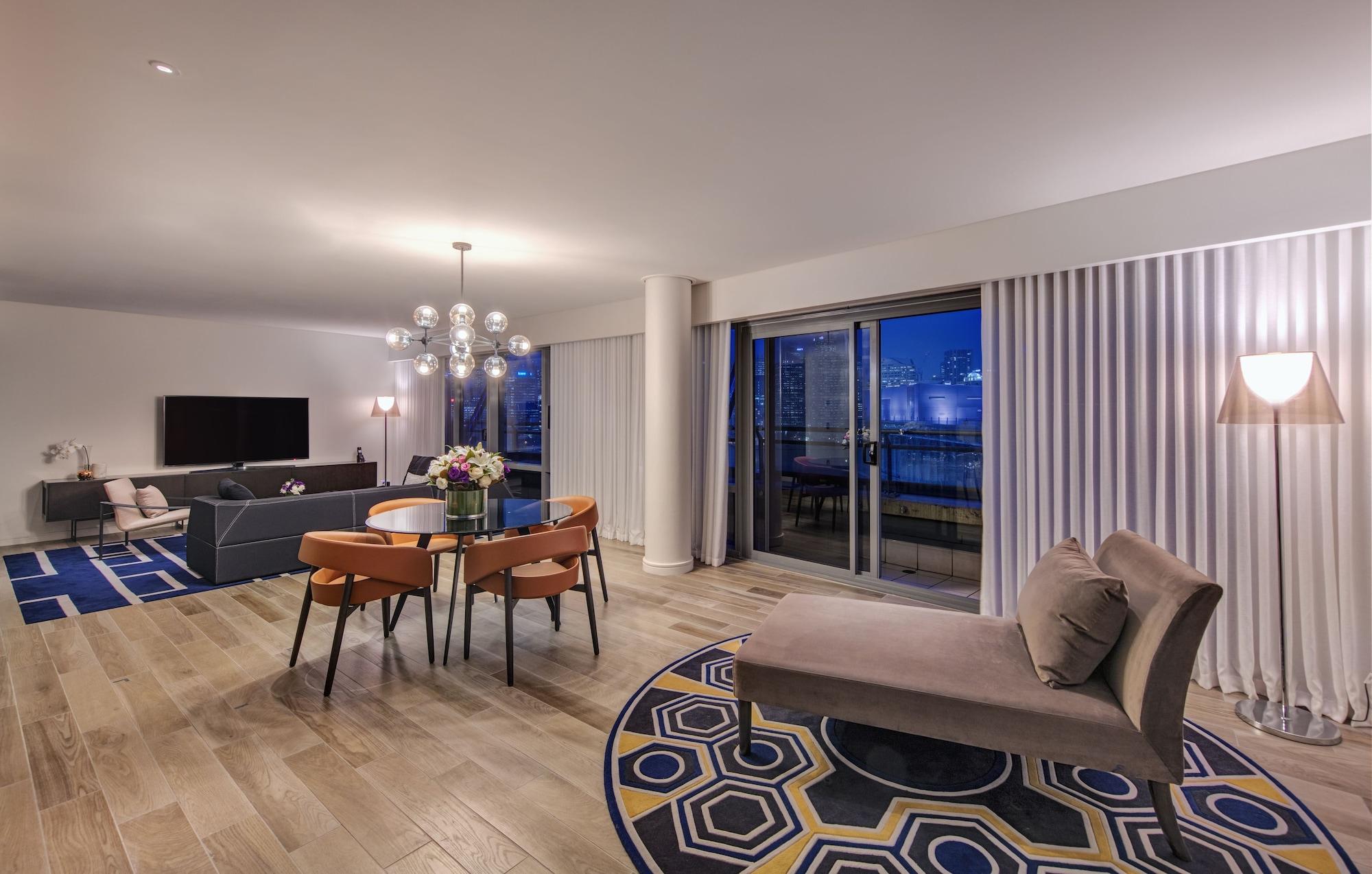 فندق ذا ستار جراند آند ريزيدنسيز سيدني المظهر الخارجي الصورة A living room at the hotel